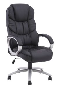 Black PU Leather High Back Office Chair